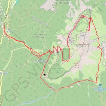 Itinéraire Tour de chamechaude, distance, dénivelé, altitude, carte, profil, trace GPS