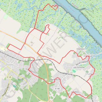 Itinéraire Chaillevette 18 kms, distance, dénivelé, altitude, carte, profil, trace GPS