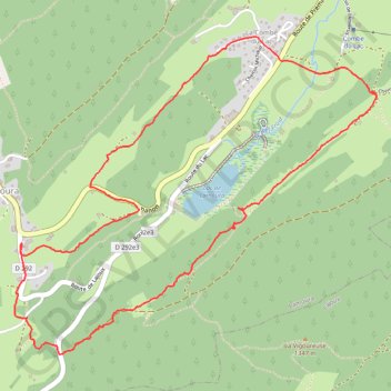 Itinéraire Tour de la Combe du Lac - Lamoura, distance, dénivelé, altitude, carte, profil, trace GPS