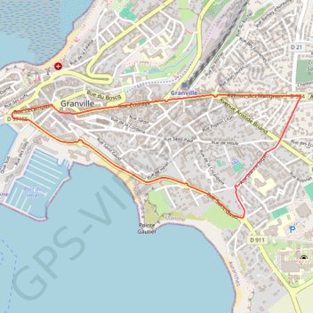 Itinéraire Circuit final Granville, distance, dénivelé, altitude, carte, profil, trace GPS