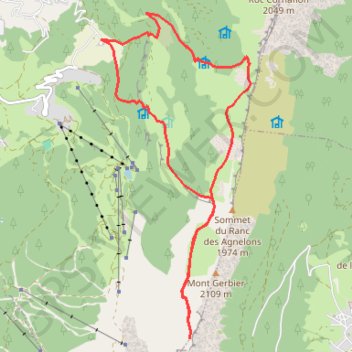 Itinéraire Combe Charbonniére, distance, dénivelé, altitude, carte, profil, trace GPS