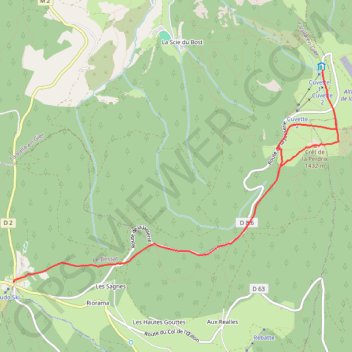 Itinéraire Chaubouret_11_Jasserie, distance, dénivelé, altitude, carte, profil, trace GPS