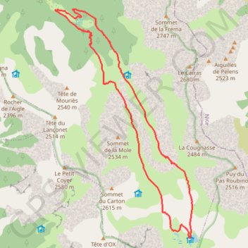 Itinéraire Les lacs de Lignin, distance, dénivelé, altitude, carte, profil, trace GPS