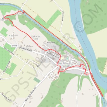 Itinéraire Meilhan, entre Canal et Garonne - Pays Val de Garonne - Gascogne, distance, dénivelé, altitude, carte, profil, trace GPS