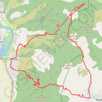 Itinéraire Les Bastides Blanches, distance, dénivelé, altitude, carte, profil, trace GPS