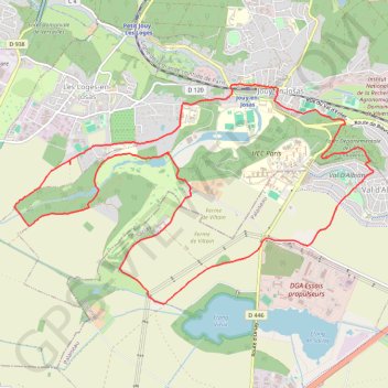 Itinéraire Balade à Jouy-en-Josas, distance, dénivelé, altitude, carte, profil, trace GPS