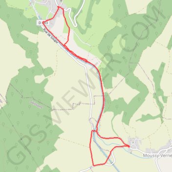 Itinéraire Braye en laonnois, distance, dénivelé, altitude, carte, profil, trace GPS