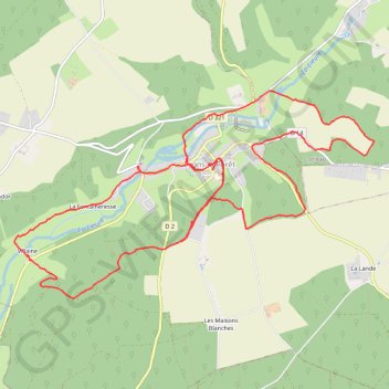 Itinéraire Randonnée dans le domaine de Lyons-La-Forêt (76), distance, dénivelé, altitude, carte, profil, trace GPS