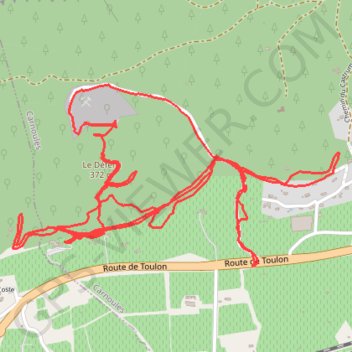 Itinéraire Recherche Evisa Carnoules, distance, dénivelé, altitude, carte, profil, trace GPS