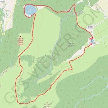 Itinéraire Rando Pessade, distance, dénivelé, altitude, carte, profil, trace GPS
