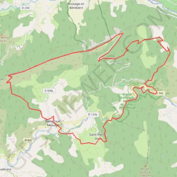 Itinéraire Bivouac Meouge - option 1, distance, dénivelé, altitude, carte, profil, trace GPS