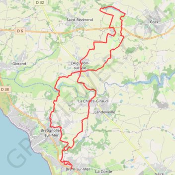 Itinéraire lac-gue-gorand-38km, distance, dénivelé, altitude, carte, profil, trace GPS