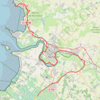 Itinéraire La Vélodyssée, distance, dénivelé, altitude, carte, profil, trace GPS