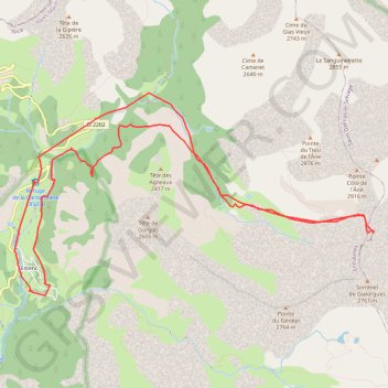 Itinéraire Roche trouee, distance, dénivelé, altitude, carte, profil, trace GPS