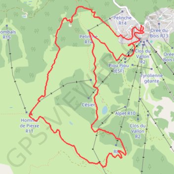 Itinéraire Belvédère de l'Homme de Pierre, distance, dénivelé, altitude, carte, profil, trace GPS