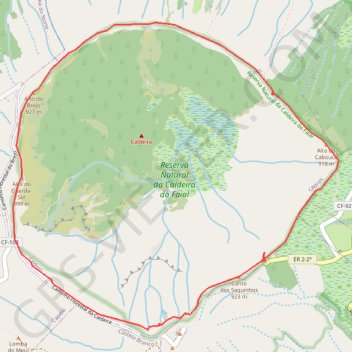 Itinéraire Faial Caldeira circle trail, distance, dénivelé, altitude, carte, profil, trace GPS