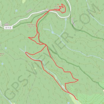 Itinéraire Le Grand Hohnack depuis Wihr au Val, distance, dénivelé, altitude, carte, profil, trace GPS