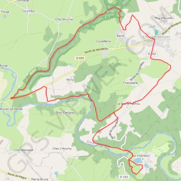 Itinéraire Chambon Station - Circuit n°8 - VTT, distance, dénivelé, altitude, carte, profil, trace GPS