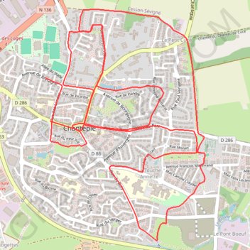 Itinéraire Chantepie Autre, distance, dénivelé, altitude, carte, profil, trace GPS