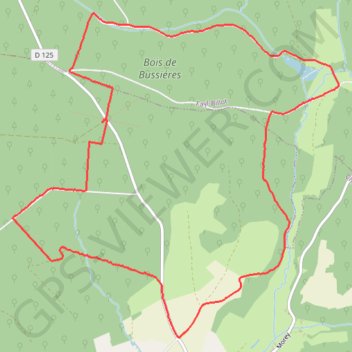Itinéraire Circuit de l'osier, distance, dénivelé, altitude, carte, profil, trace GPS