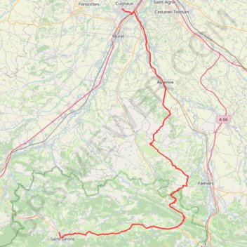 Itinéraire VT to St Lizier -127,2 km BRWEB, distance, dénivelé, altitude, carte, profil, trace GPS
