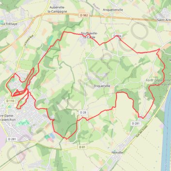 Itinéraire Notre Dame de Gravanchon, distance, dénivelé, altitude, carte, profil, trace GPS