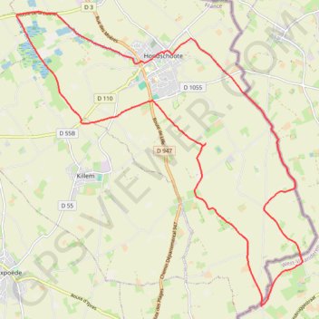 Itinéraire Circuit en Blootland, distance, dénivelé, altitude, carte, profil, trace GPS