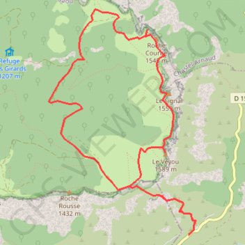 Itinéraire Les Trois Becs, distance, dénivelé, altitude, carte, profil, trace GPS