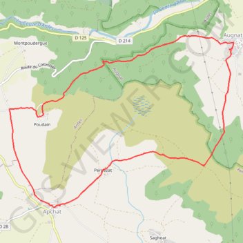 Itinéraire La Chaux de Caure, distance, dénivelé, altitude, carte, profil, trace GPS