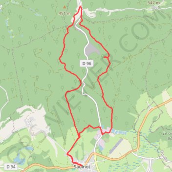 Itinéraire Le chemin du renard, distance, dénivelé, altitude, carte, profil, trace GPS