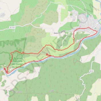Itinéraire Les Gorges du Gardon depuis Collias jusqu'à la Chapelle Saint-Vérédème, distance, dénivelé, altitude, carte, profil, trace GPS