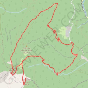 Itinéraire La Petite Vache, distance, dénivelé, altitude, carte, profil, trace GPS