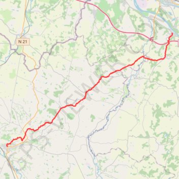 Itinéraire 17ème étape Auvillar Lectoure, distance, dénivelé, altitude, carte, profil, trace GPS