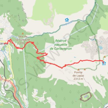 Itinéraire Tour des Fiz, 1ère étape Servoz - Chamonix, distance, dénivelé, altitude, carte, profil, trace GPS