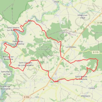 Itinéraire circuit (3), distance, dénivelé, altitude, carte, profil, trace GPS
