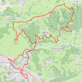 Itinéraire Ronde du Puy de Wolf, distance, dénivelé, altitude, carte, profil, trace GPS