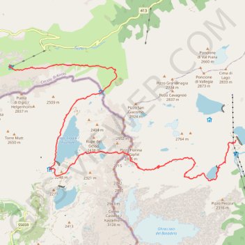 Itinéraire Via-Alpina R92 - Robiei - Maria-Luisa - Corno-Gries, distance, dénivelé, altitude, carte, profil, trace GPS