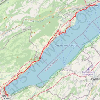 Itinéraire Nouveau tracé de points 1, distance, dénivelé, altitude, carte, profil, trace GPS