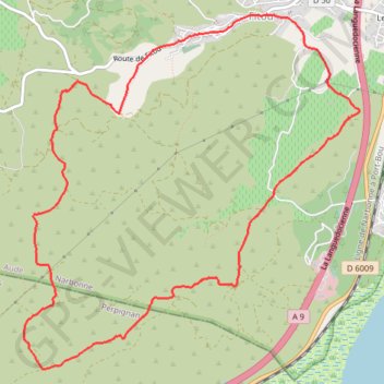 Itinéraire Boucle au départ de Fitou, distance, dénivelé, altitude, carte, profil, trace GPS