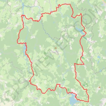 Itinéraire Route des lacs du Morvan, distance, dénivelé, altitude, carte, profil, trace GPS