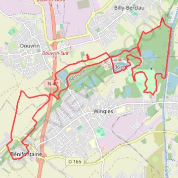 Itinéraire Ligne 1, distance, dénivelé, altitude, carte, profil, trace GPS