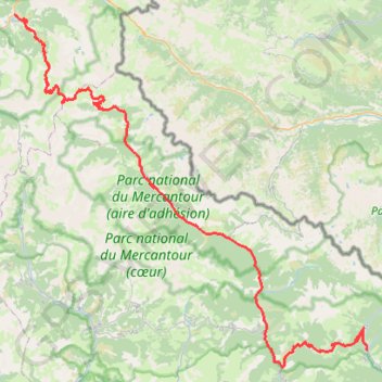 Itinéraire 5 Jausiers-Saint-etienne-de-tinee, distance, dénivelé, altitude, carte, profil, trace GPS