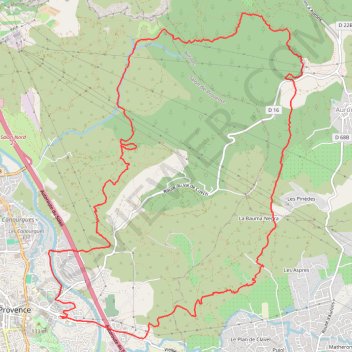 Itinéraire Collines salonaises, distance, dénivelé, altitude, carte, profil, trace GPS