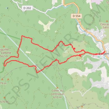 Itinéraire Puys et Bidoufles à partir de Belgentier, distance, dénivelé, altitude, carte, profil, trace GPS