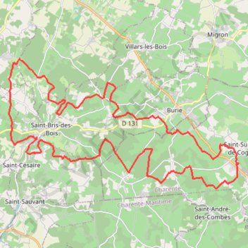 Itinéraire Grand tour de ST bris 91120, distance, dénivelé, altitude, carte, profil, trace GPS