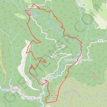 Itinéraire Cascade Rieutord, distance, dénivelé, altitude, carte, profil, trace GPS