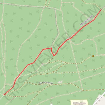 Itinéraire OpenLayers.Feature.Vector_9201, distance, dénivelé, altitude, carte, profil, trace GPS
