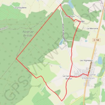 Itinéraire De vignes en forêt - Notre-Dame d'Alençon, distance, dénivelé, altitude, carte, profil, trace GPS