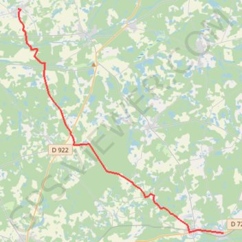 Itinéraire De La Ferté-Imbault à Montrieux-en-Sologne, distance, dénivelé, altitude, carte, profil, trace GPS