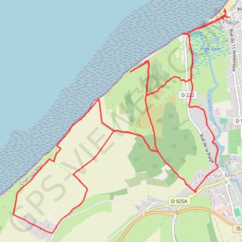 Itinéraire Criel-sur-Mer, distance, dénivelé, altitude, carte, profil, trace GPS